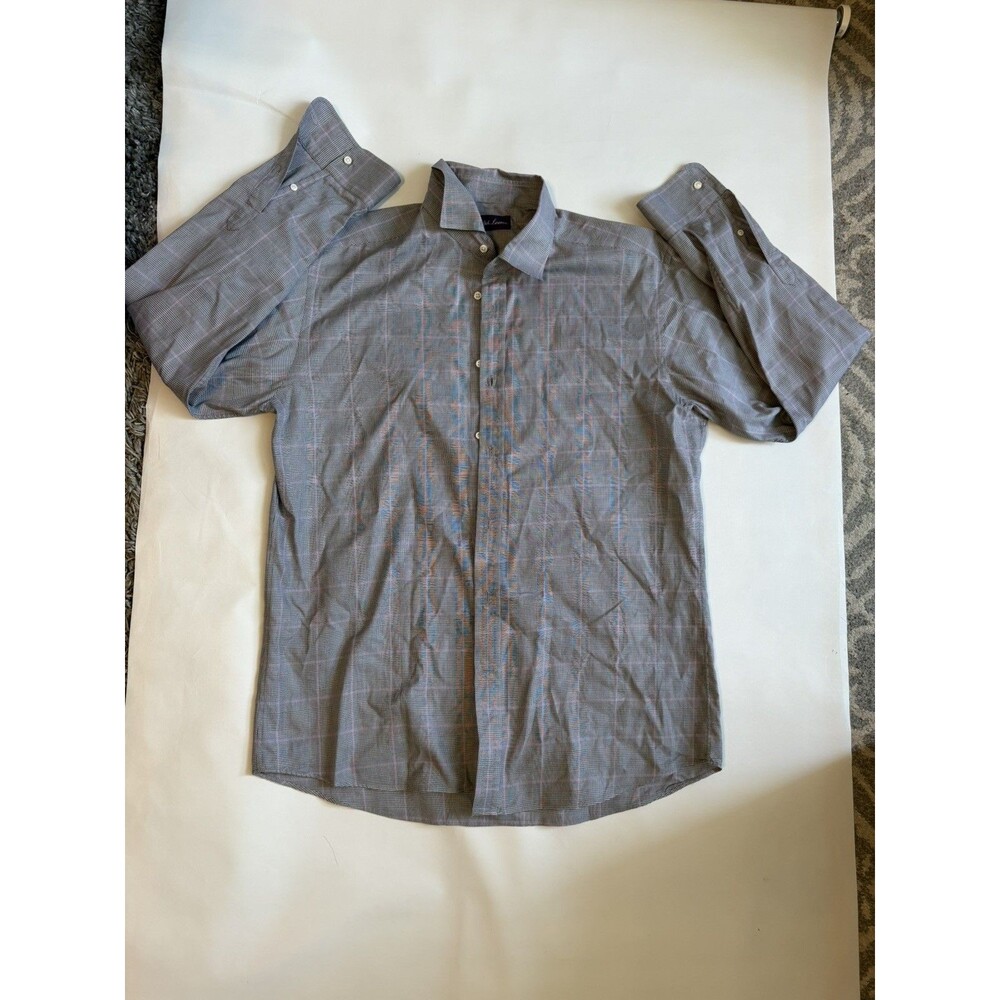Ralph Lauren Purple Label Button Down XL. Plaid Cotton Made in Italy Men’s shirt